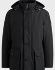 Parka à capuche homme BOSS noir déperlante | Georgespaul