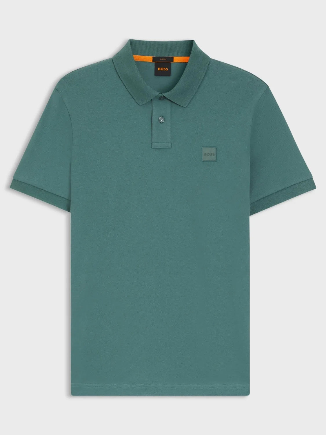 polo-boss-vert-ajuste-homme-a-plat