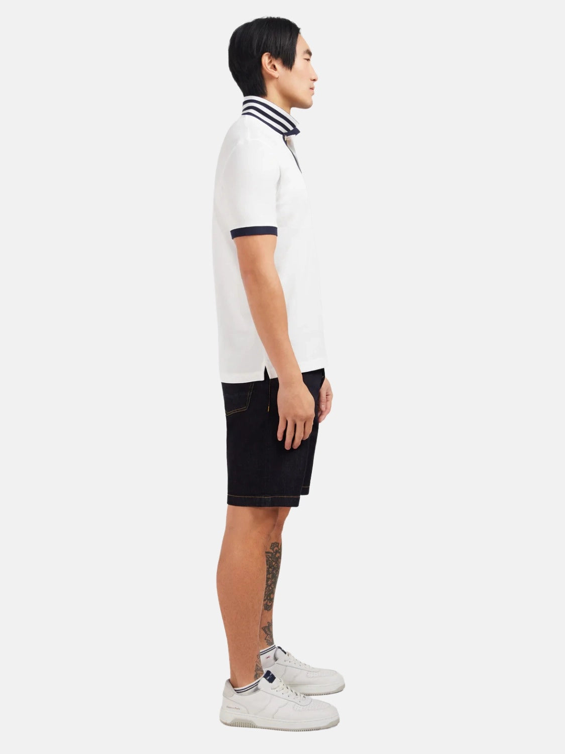 polo-eden-park-blanc-homme-profil