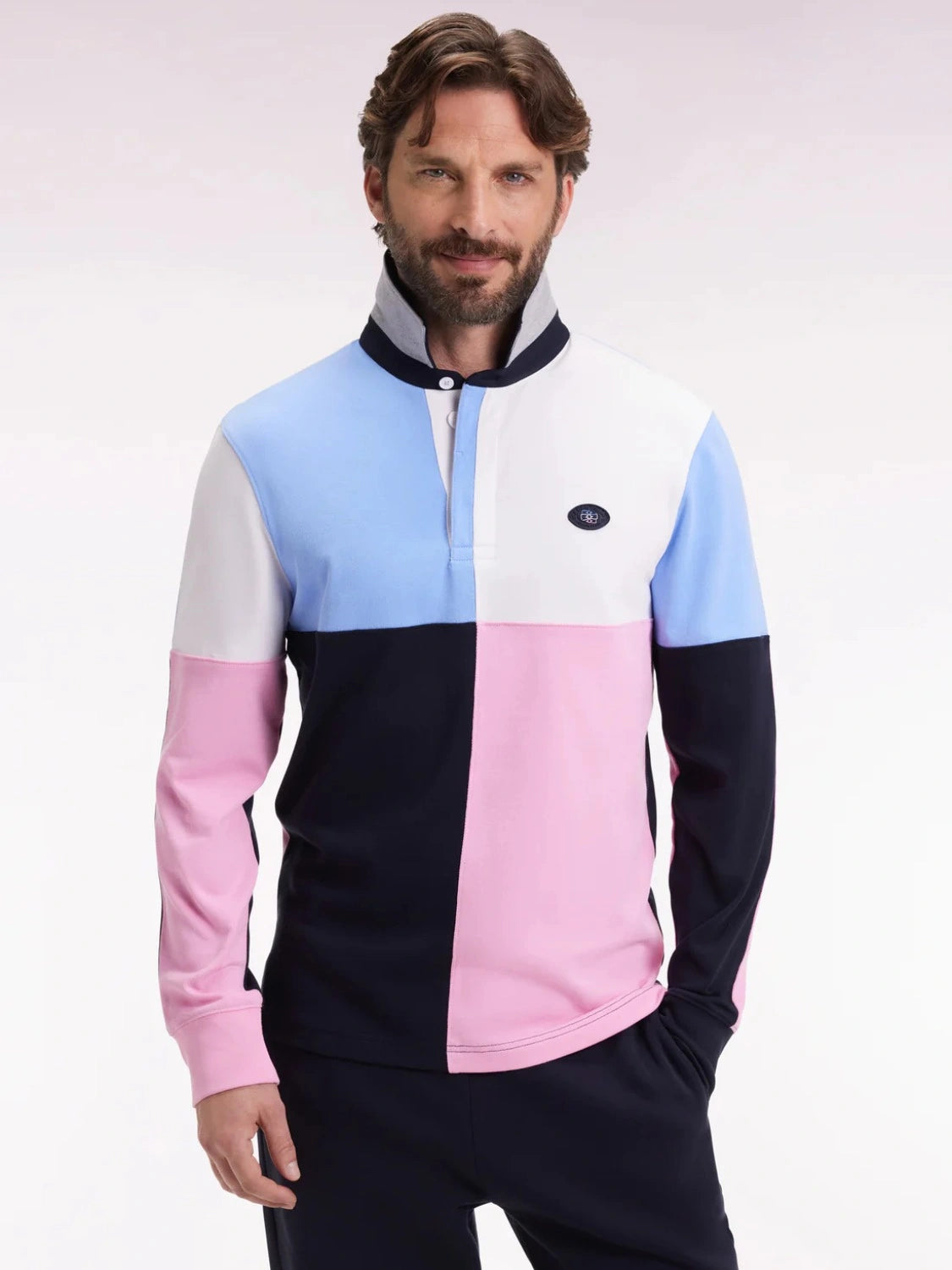 polo-eden-park-colorblock-homme-face