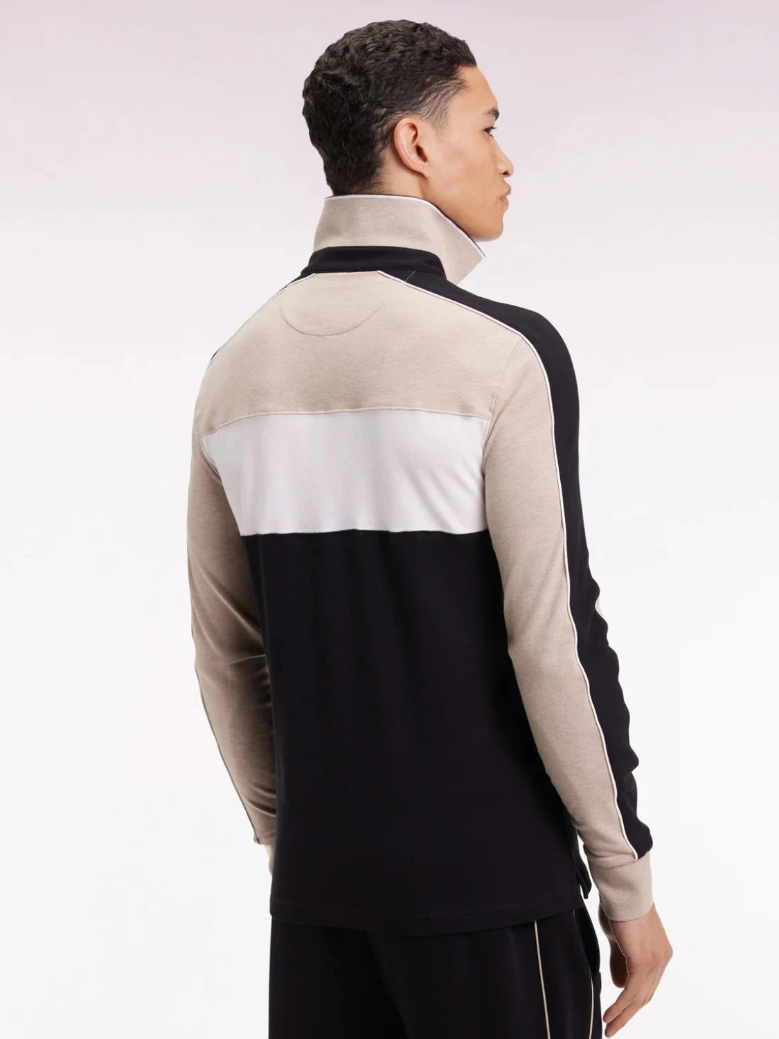 polo-eden-park-manches-longues-beige-homme-dos