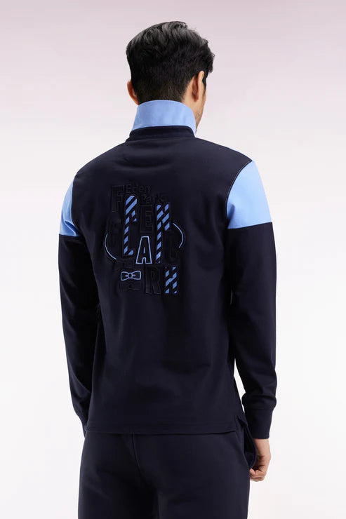 polo-eden-park-manches-longues-homme-bleu-dos