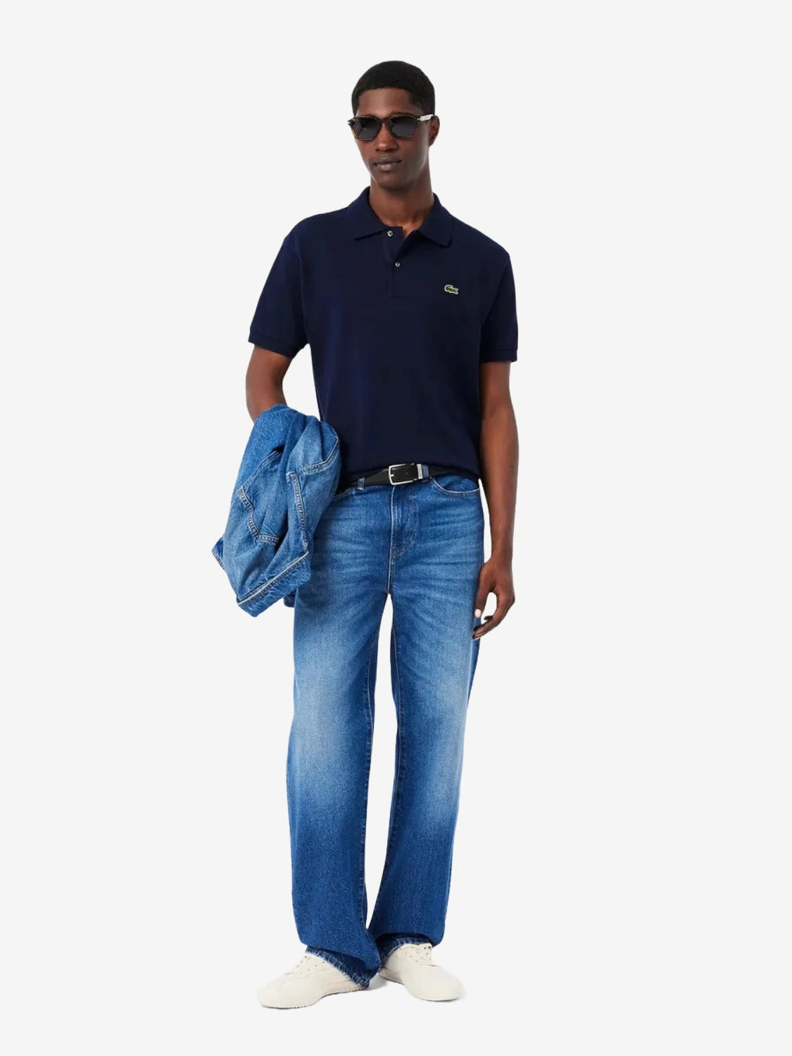 polo-lacoste-homme-marine-porte-face
