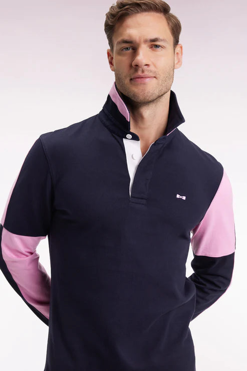 polo-manches-longues-eden-park-marine-homme-face-zoom