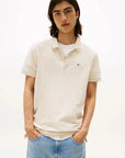 polo-tommy-hilfiger-beige-homme-face