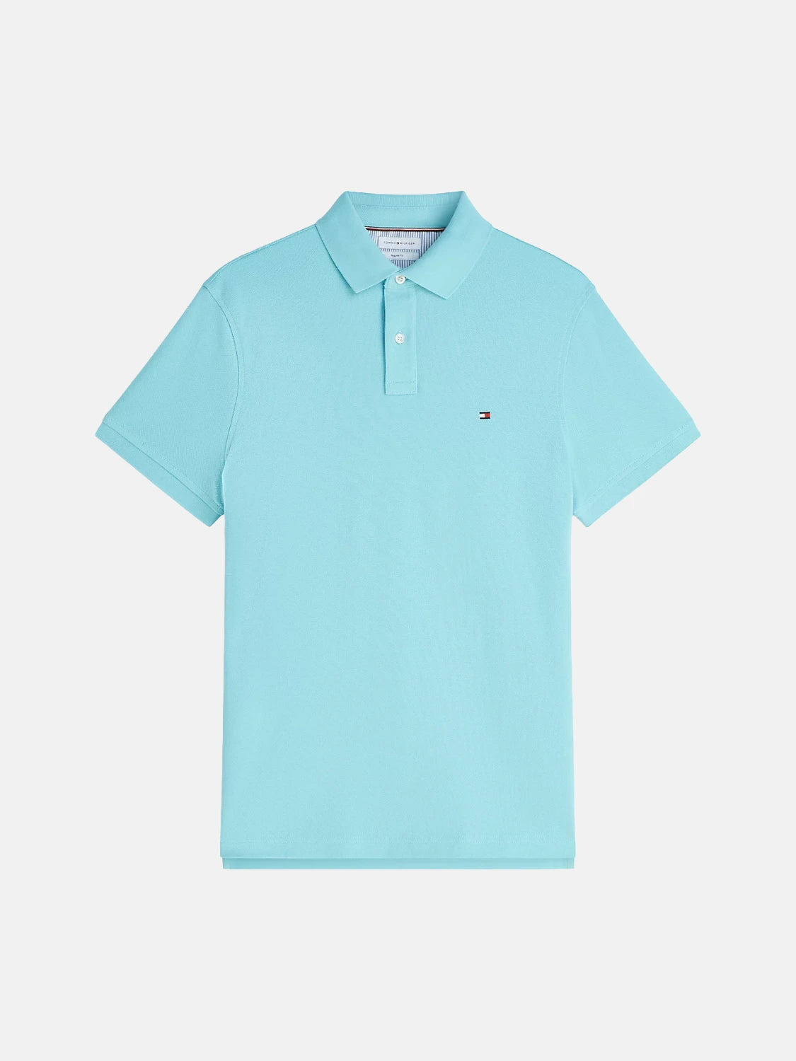 polo-tommy-hilfiger-bleu-en-coton-a-plat
