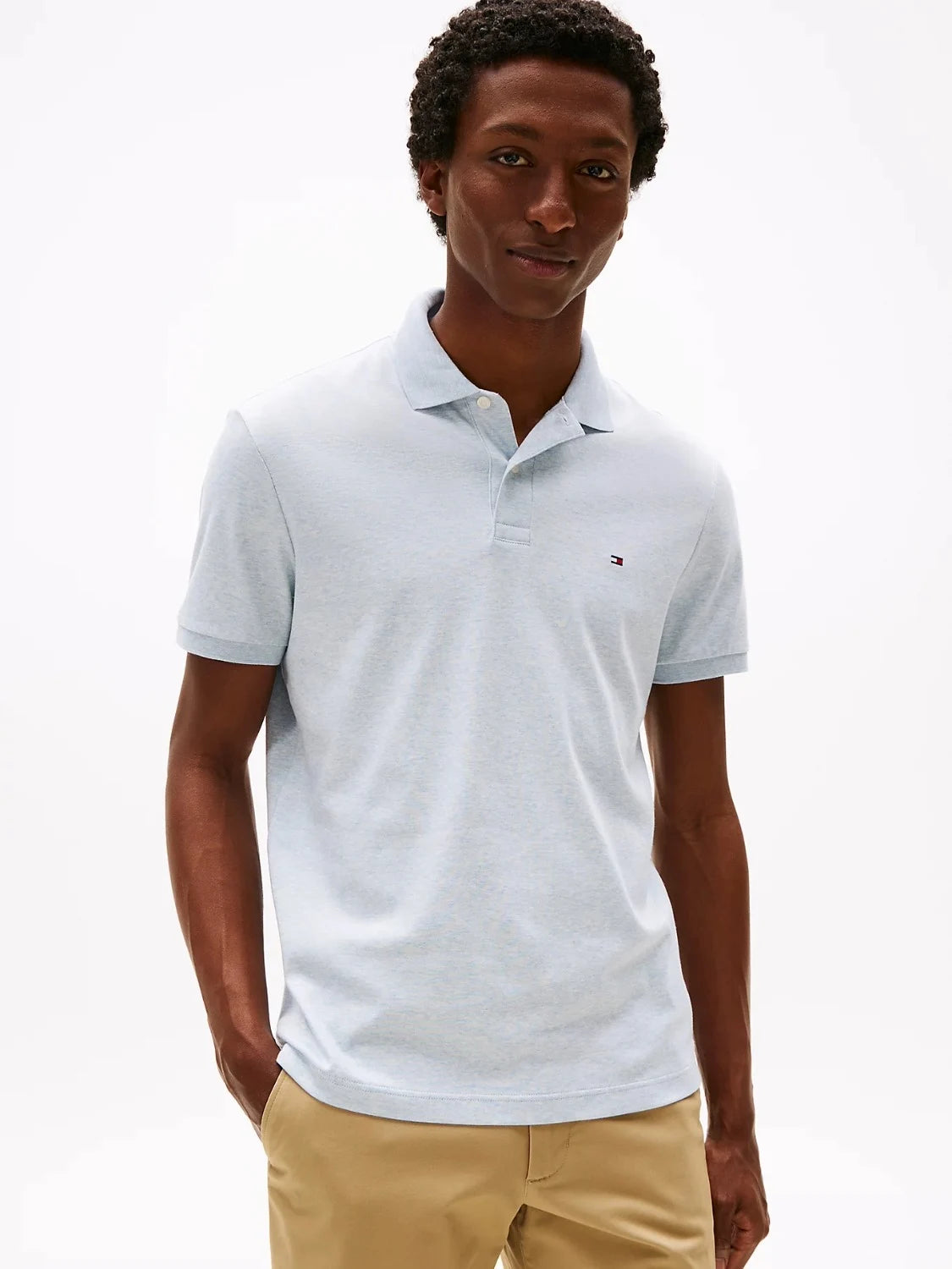polo-tommy-hilfiger-bleu-homme-face
