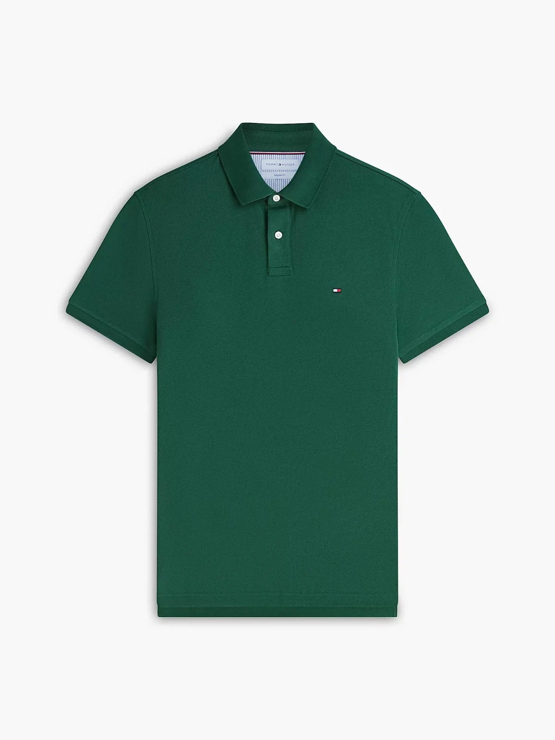 polo-tommy-hilfiger-vert-homme-MW0MW17770L2N-a-plat