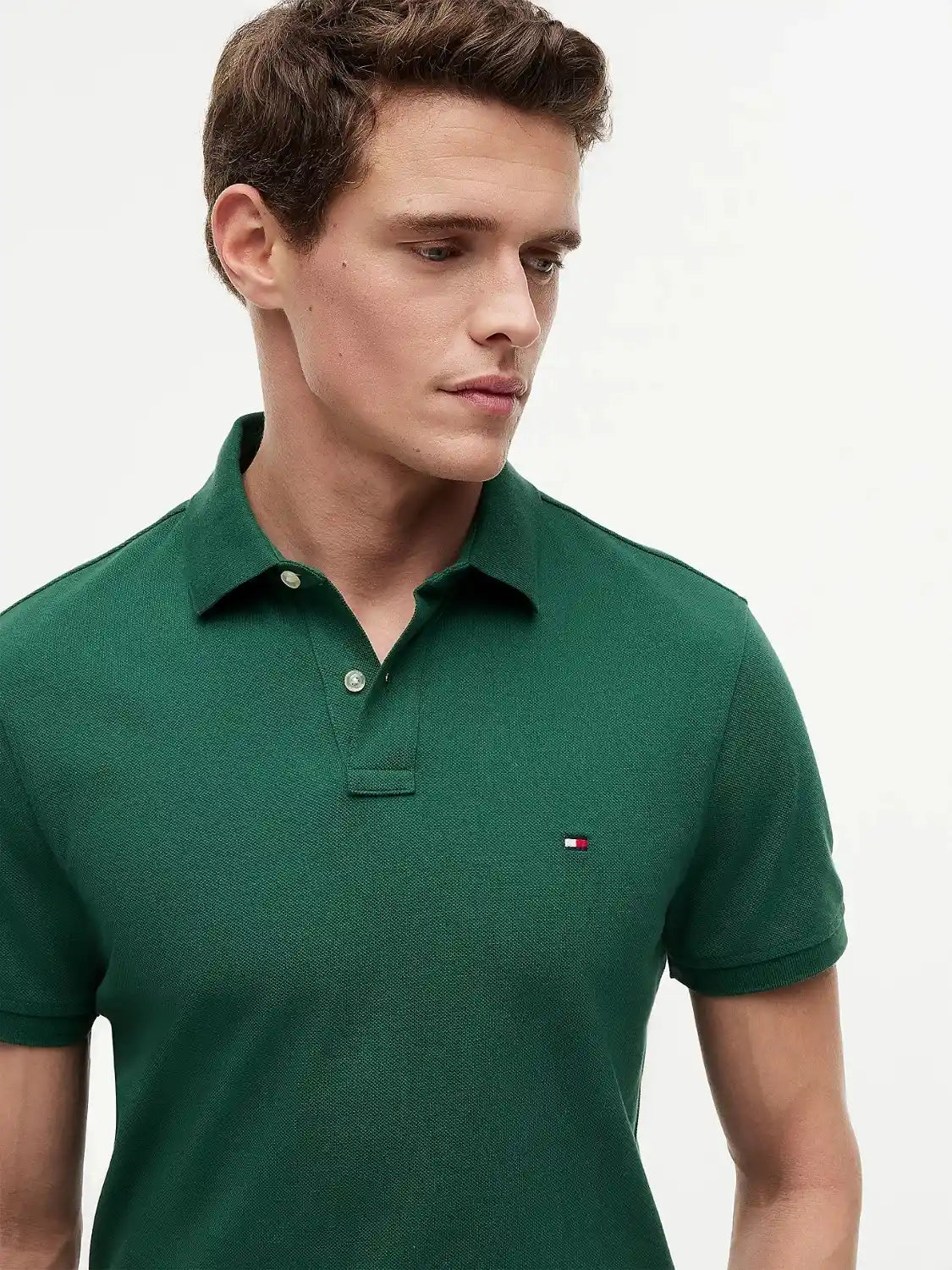polo-tommy-hilfiger-vert-homme-MW0MW17770L2N-zoom