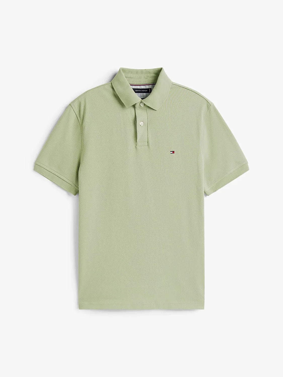 polo-tommy-hilfiger-vert-homme-a-plat