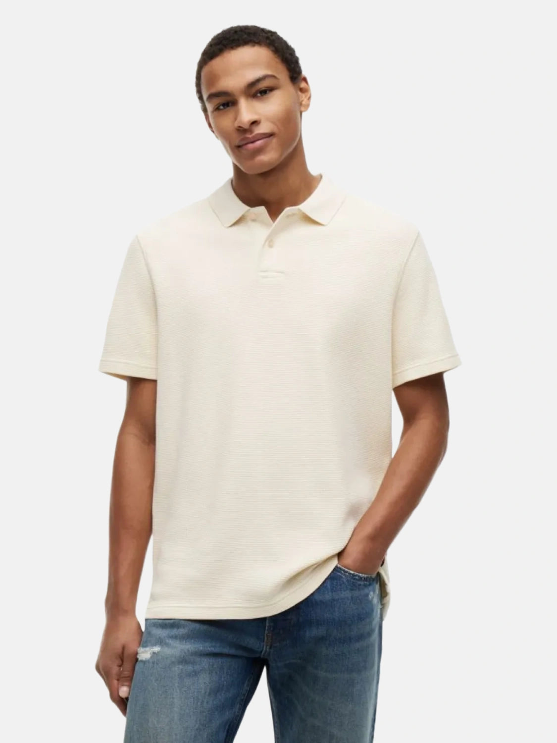 polo-tommy-jeans-blanc-face