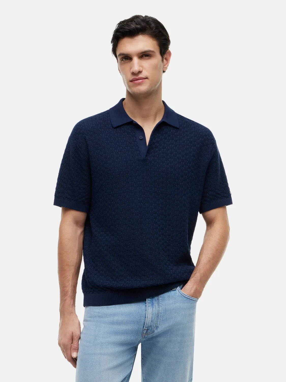 polo-torsade-tommy-hilfiger-marine-face