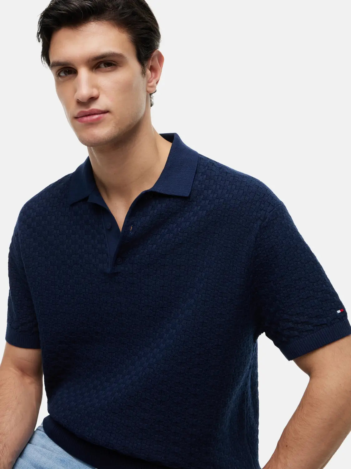 polo-torsade-tommy-hilfiger-marine-zoom