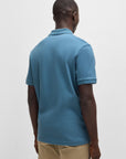 Polo BOSS bleu homme | Georgespaul                 