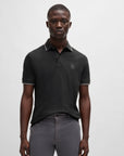 Polo BOSS noir homme | Georgespaul                 