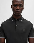 Polo BOSS noir homme | Georgespaul                 