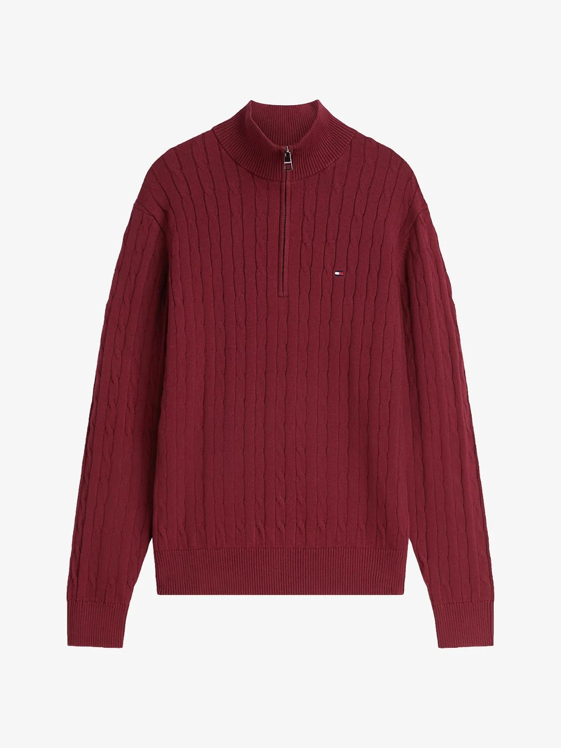 pull-camionneur-bordeaux-homme-MW0MW36532VLP-a-plat
