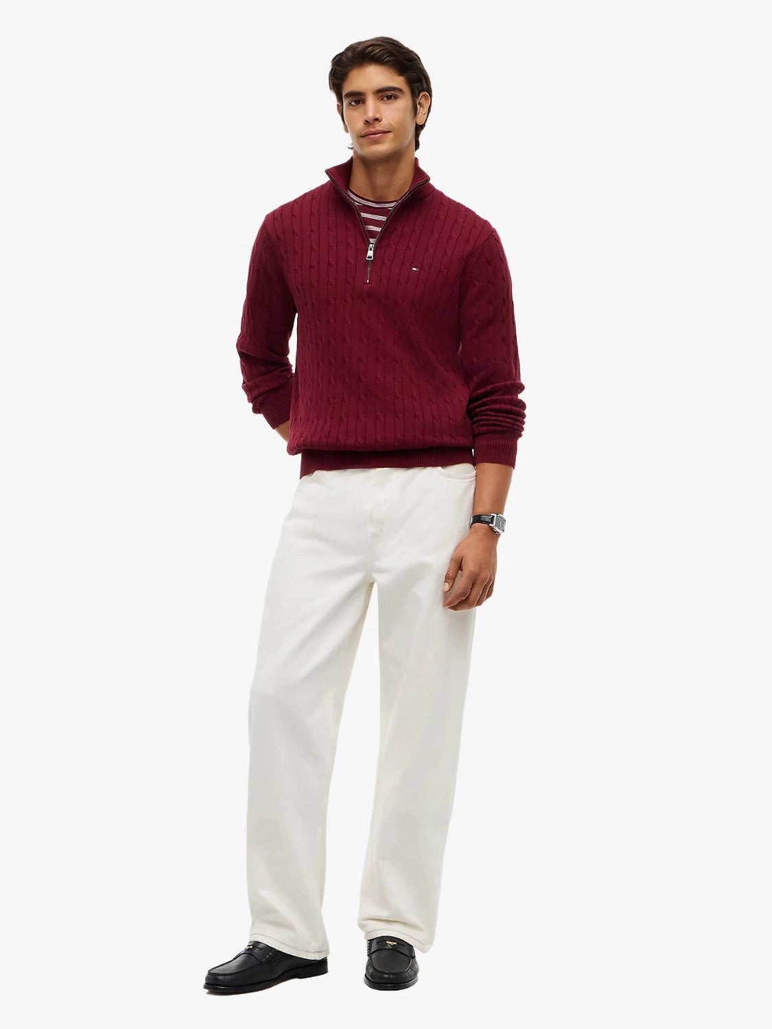 pull-camionneur-bordeaux-homme-MW0MW36532VLP-porte