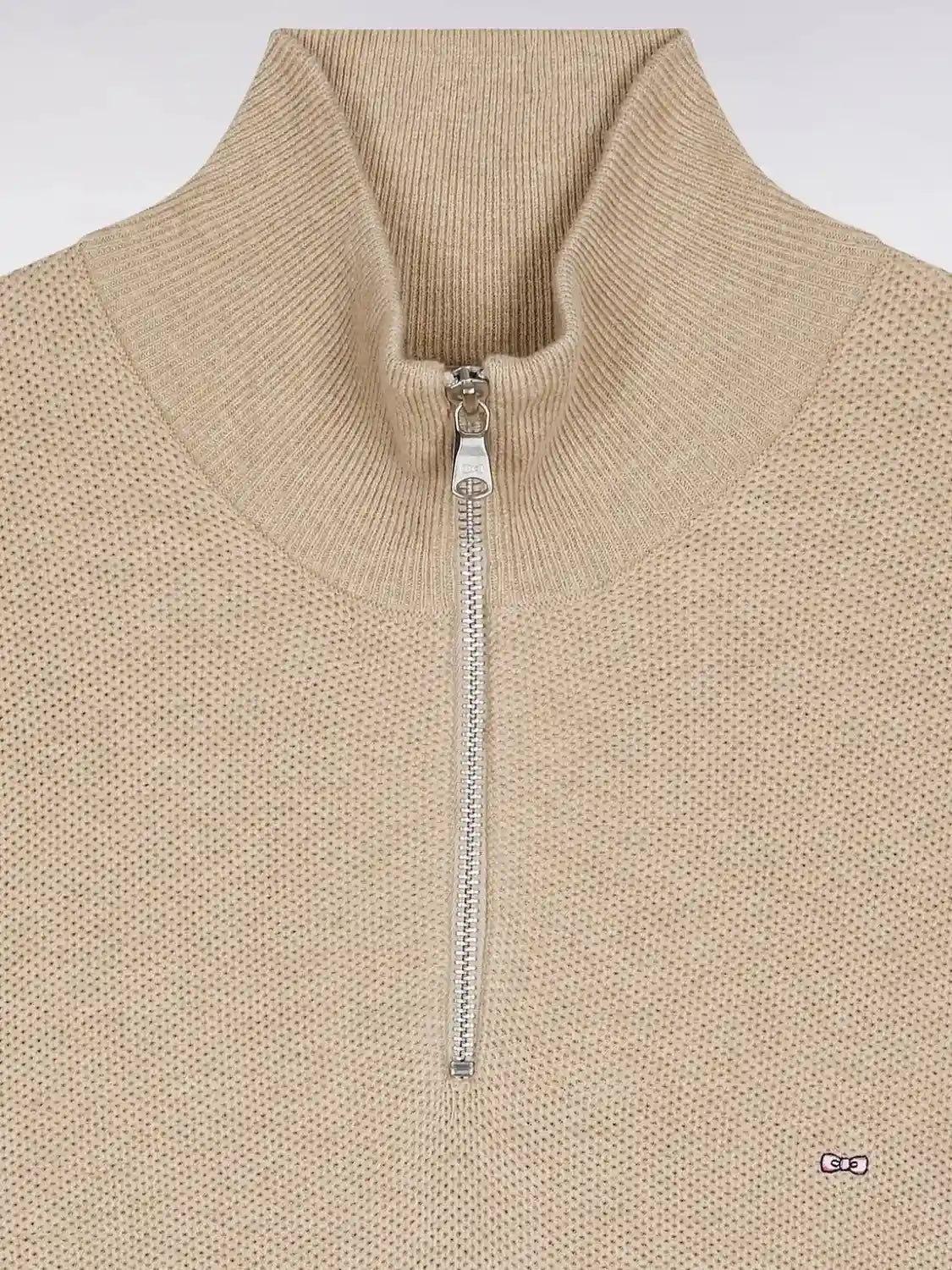 pull-camionneur-eden-park-beige-homme-col