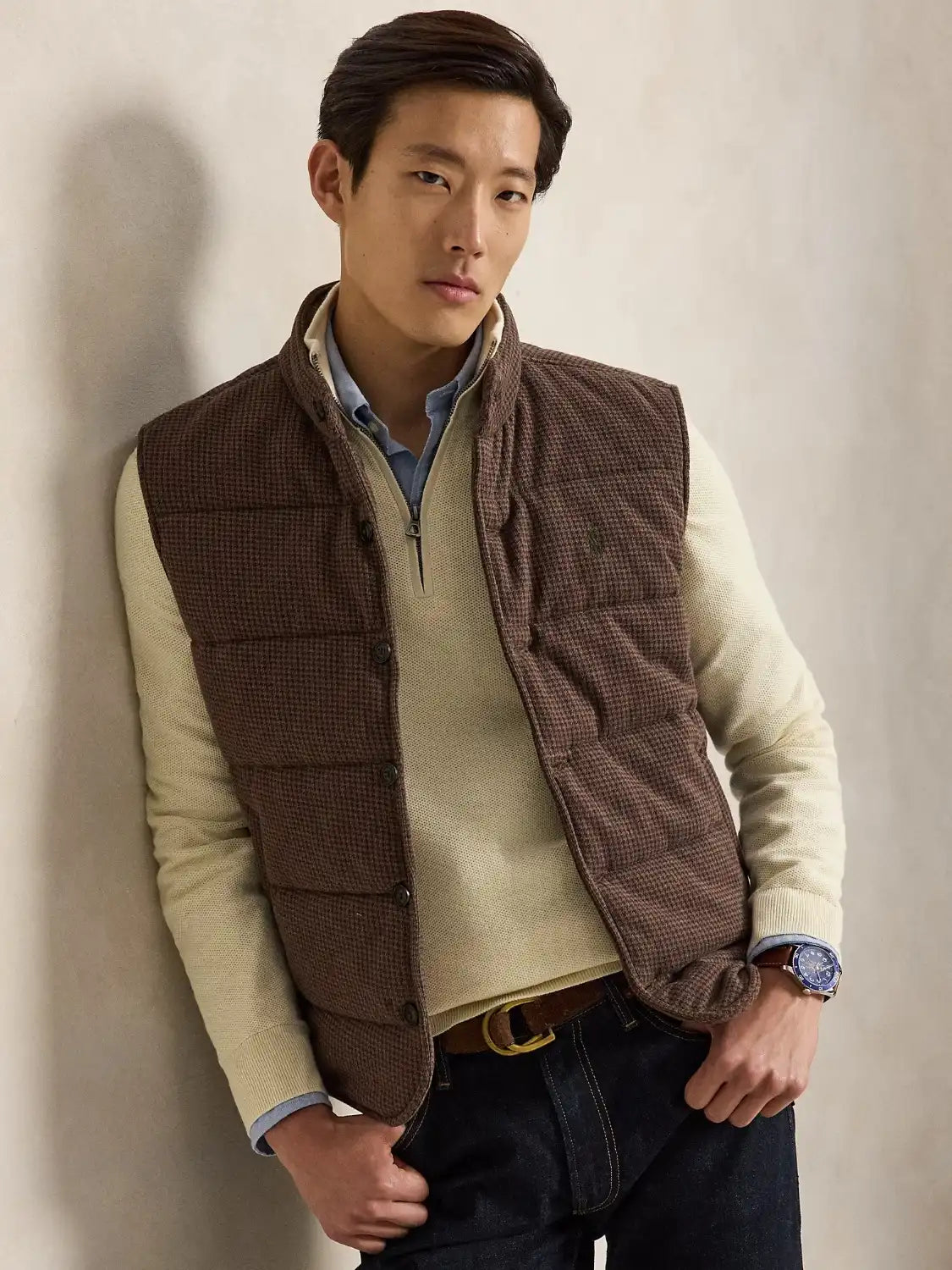 pull-camionneur-ralph-lauren-beige-homme-710B18060011-face-porte