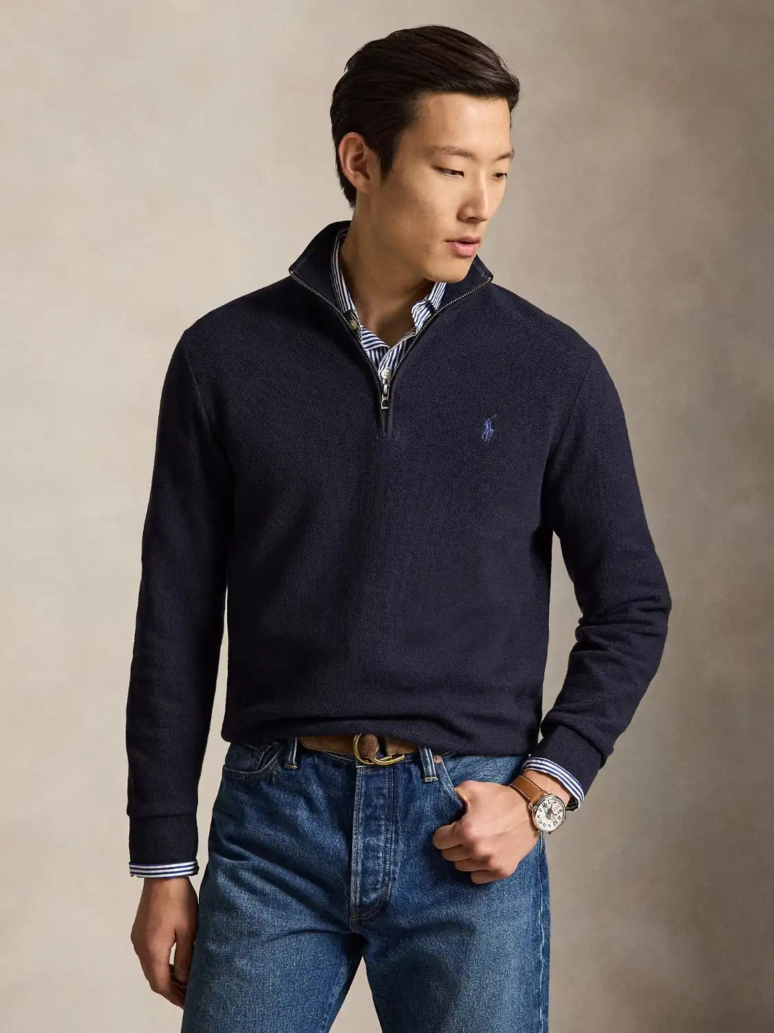 pull-camionneur-ralph-lauren-marine-homme-710B18060004-face