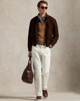 pull-camionneur-ralph-lauren-marron-homme-porte