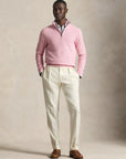 pull-camionneur-ralph-lauren-rose-homme-porte