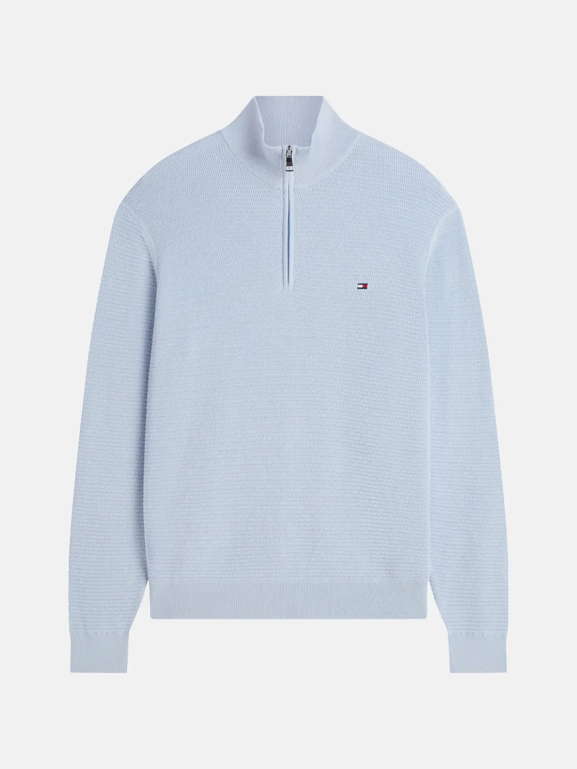 pull-camionneur-tommy-hilfiger-bleu-a-plat