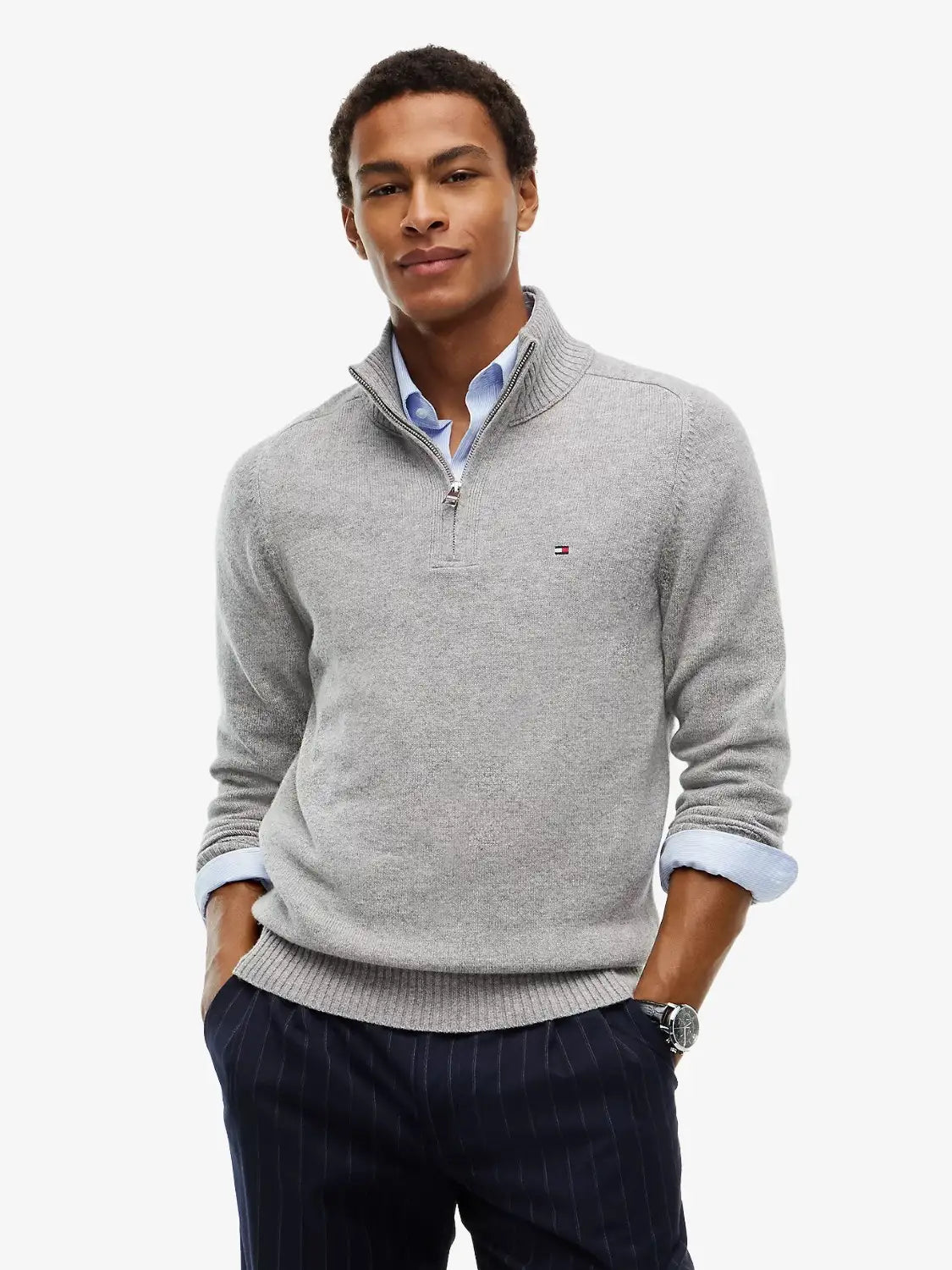 pull-camionneur-tommy-hilfiger-gris-homme-MW0MW36536P01-face