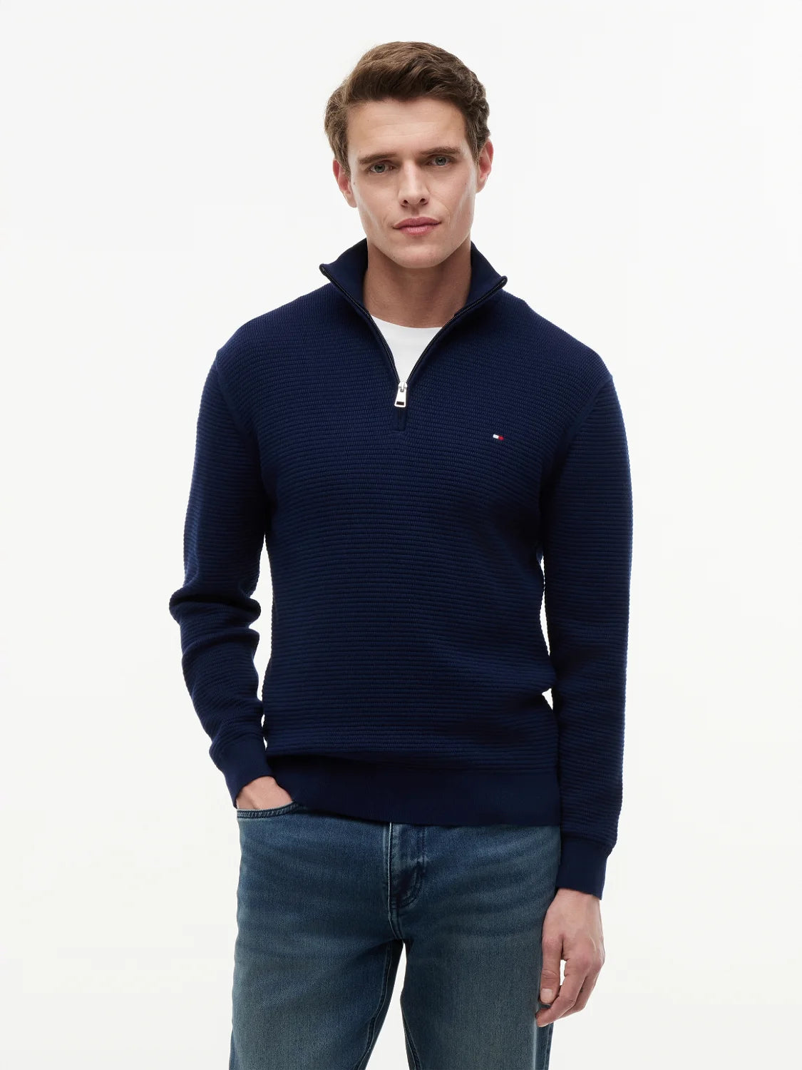 pull-camionneur-tommy-hilfiger-marine-MW0MW42916DCC-face