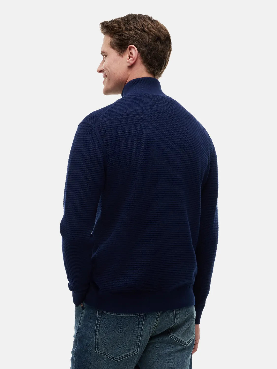 pull-camionneur-tommy-hilfiger-marine-coton-dos