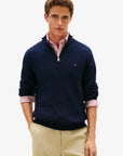 pull-camionneur-tommy-hilfiger-marine-homme-MW0MW42916DW5-face