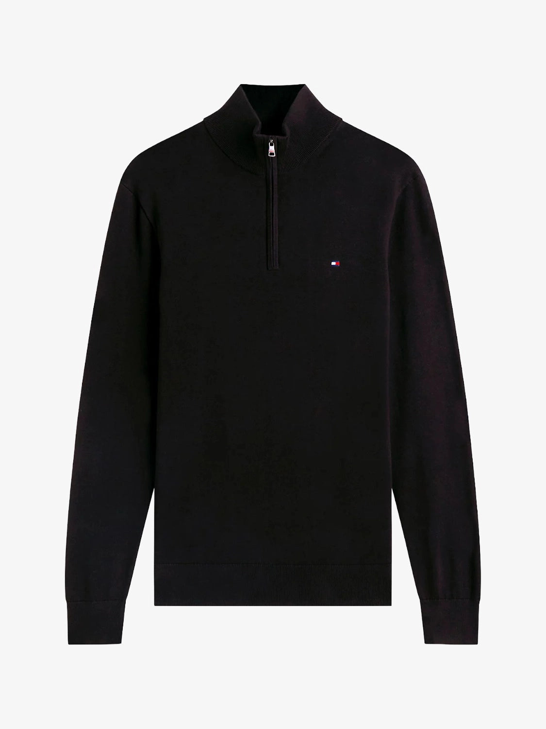 pull-camionneur-tommy-hilfiger-noire-MW0MW37331BDS-a-plat