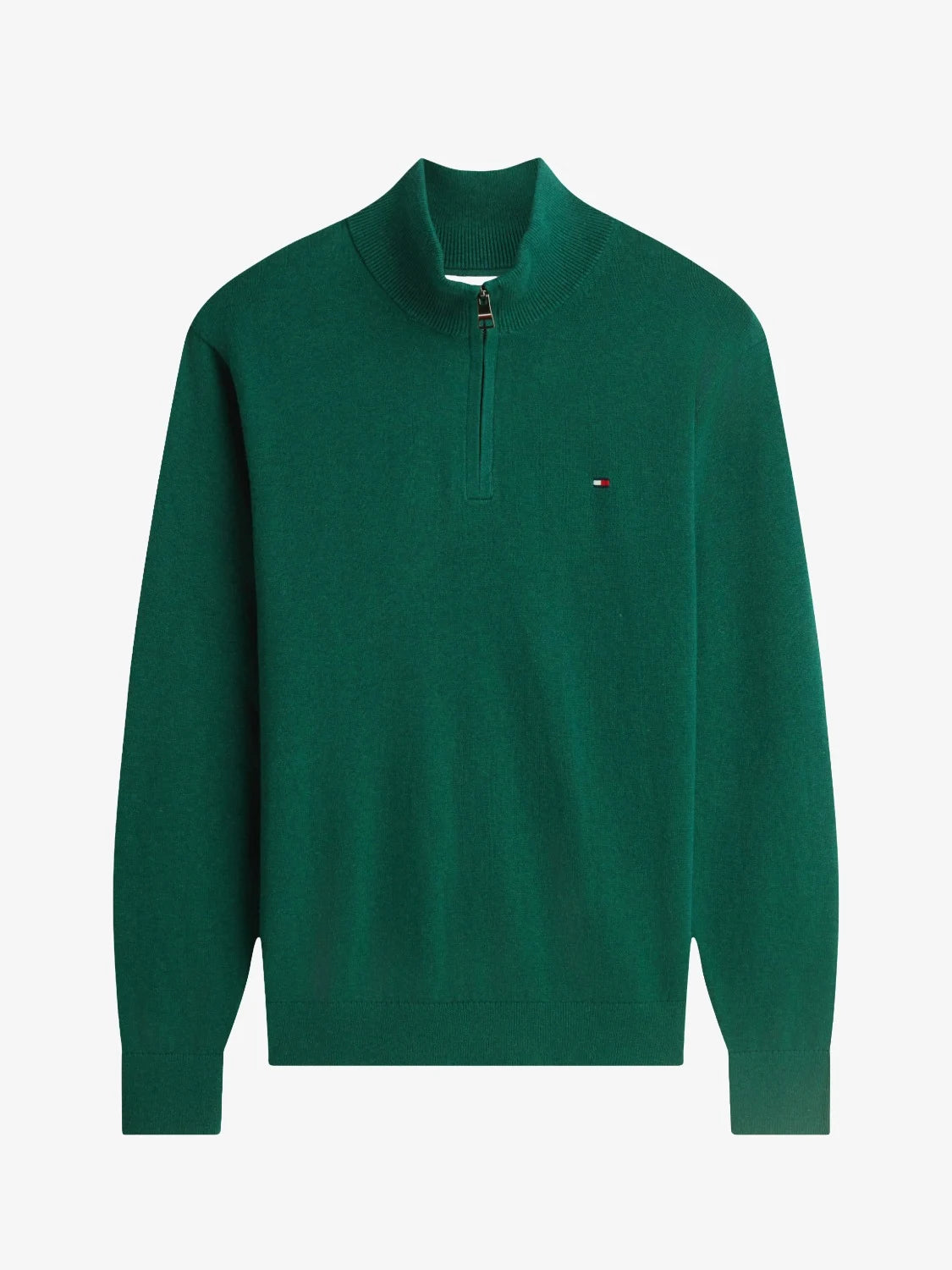 pull-camionneur-tommy-hilfiger-vert-homme-MW0MW28049MQ7-a-plat