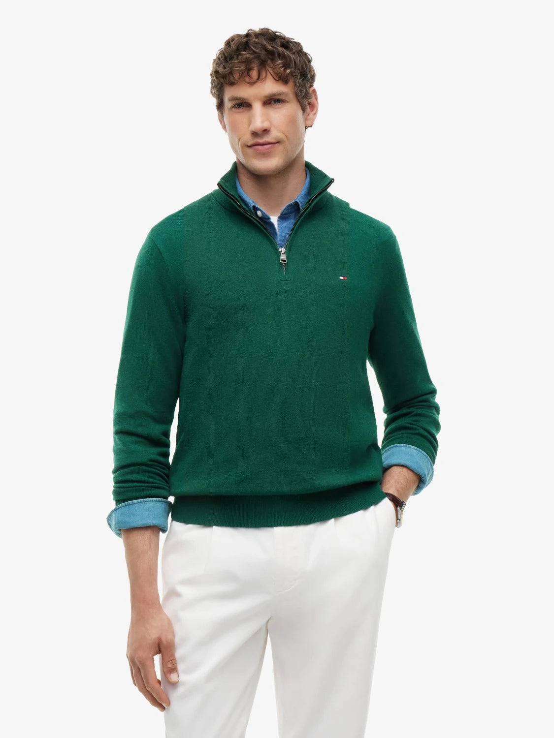 pull-camionneur-tommy-hilfiger-vert-homme-MW0MW28049MQ7-face