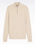 pull-camionneur-torsade-eden-park-beige-homme-a-plat