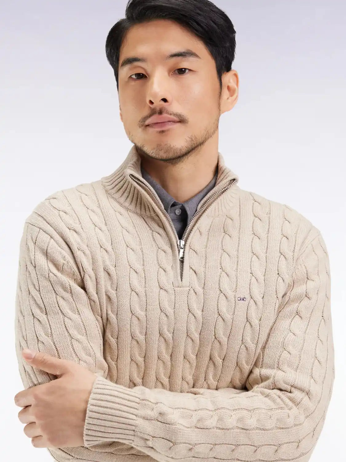 pull-camionneur-torsade-eden-park-beige-homme-zoom
