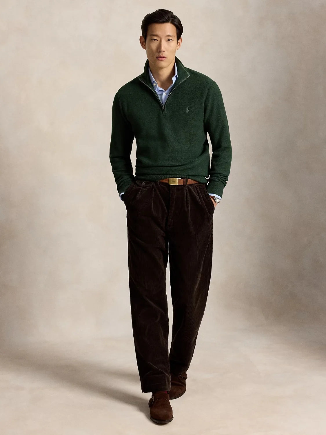 pull-camionneur-vert-ralph-lauren-homme-710B18060016-porte