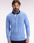 pull-col-polo-eden-park-bleu-homme-face