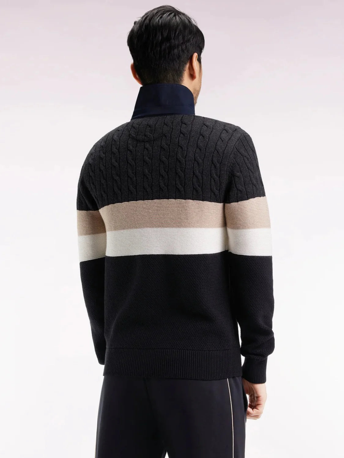 pull-col-polo-eden-park-gris-homme-dos