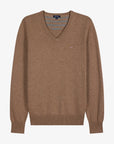 pull-col-v-eden-park-marron-homme-H26MAIPU0003MAC3-a-plat