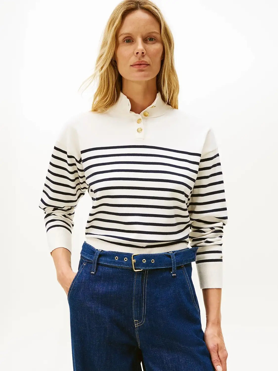 pull-femme-tommy-hilfiger-mariniere-face