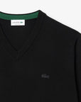 pull-lacoste-laine-noir-homme-a-plat-zoom