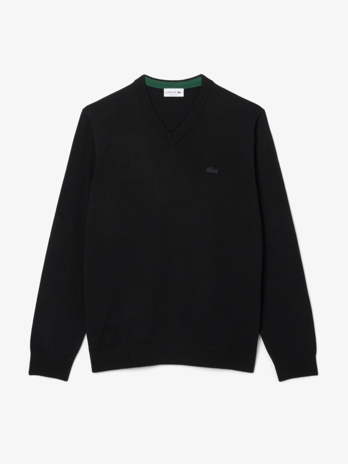 pull-lacoste-laine-noir-homme-a-plat