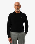 pull-lacoste-noir-homme-face