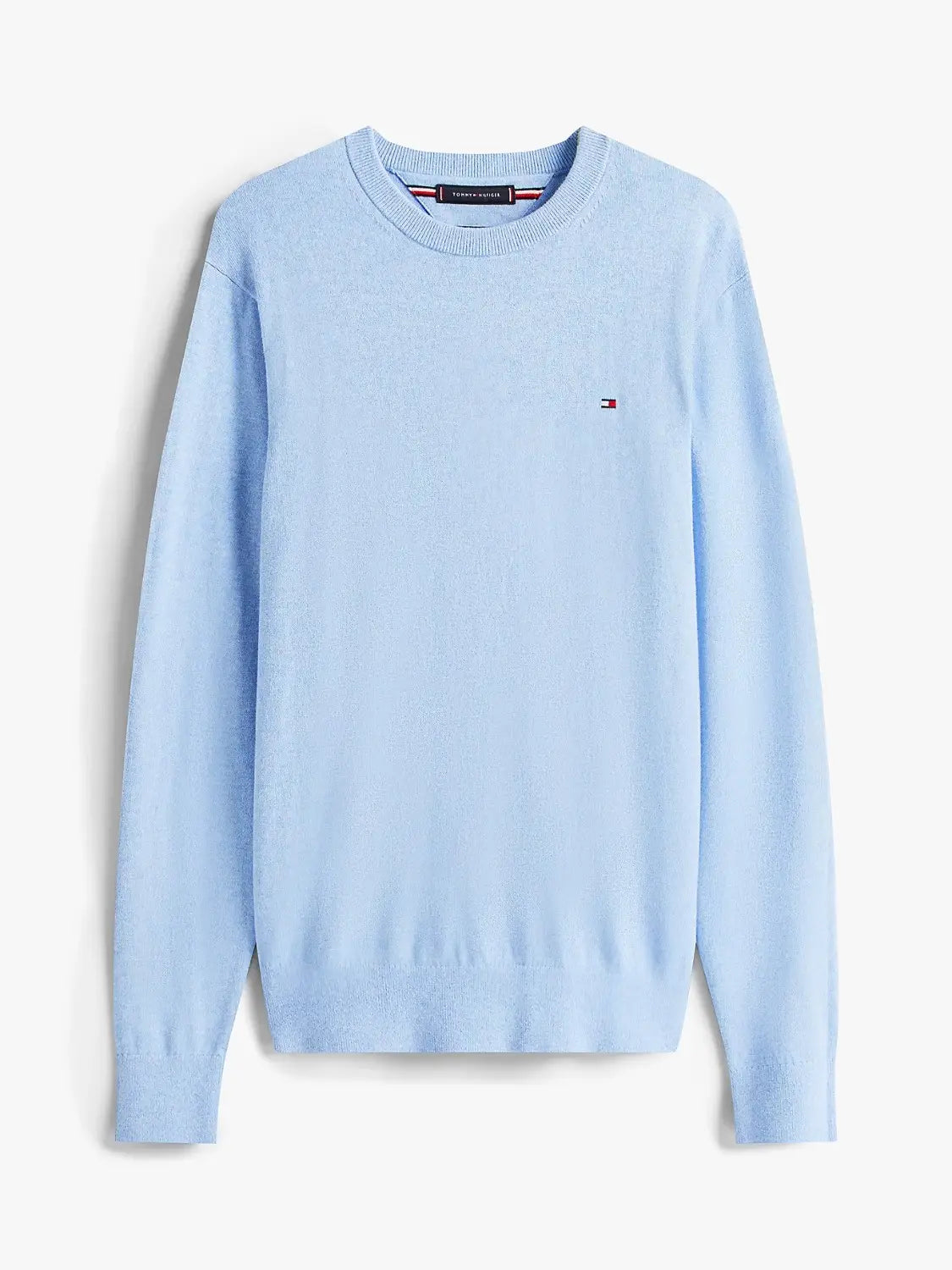 pull-tommy-hilfiger-cachemire-bleu-homme-a-plat