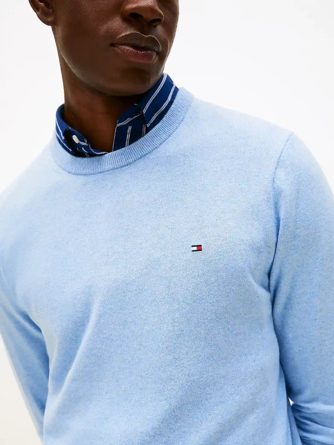 pull-tommy-hilfiger-cachemire-bleu-homme-zoom