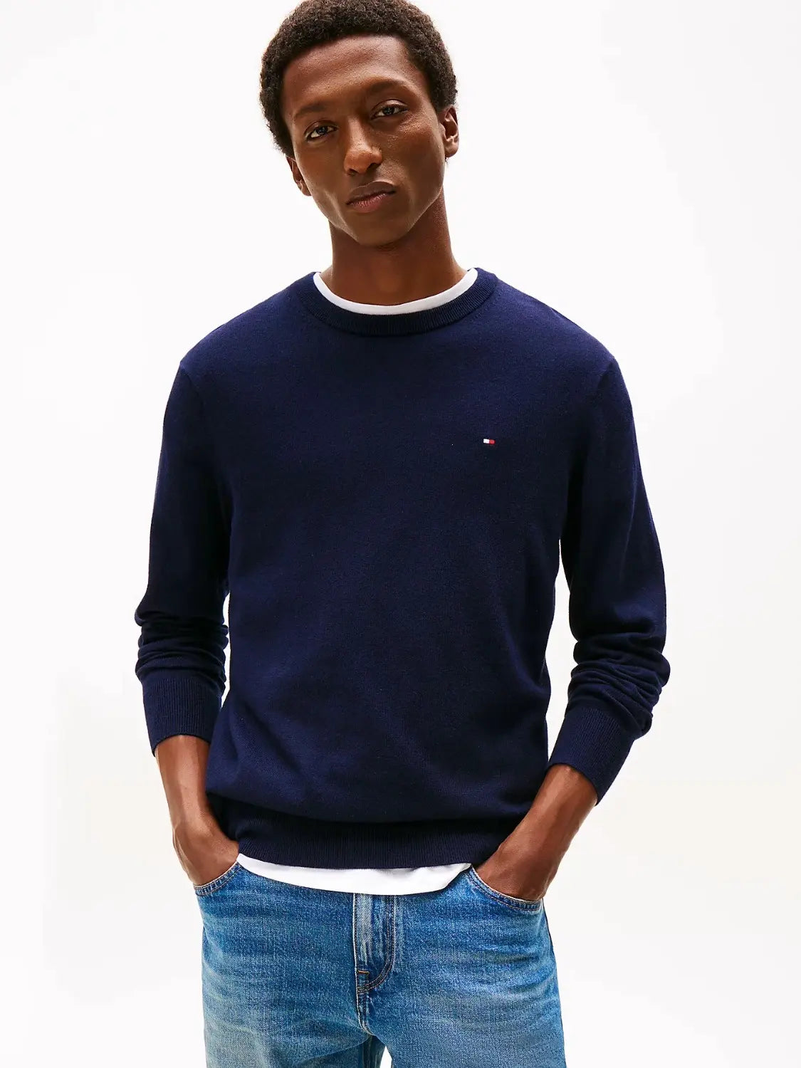 pull-tommy-hilfiger-cachemire-marine-homme-face