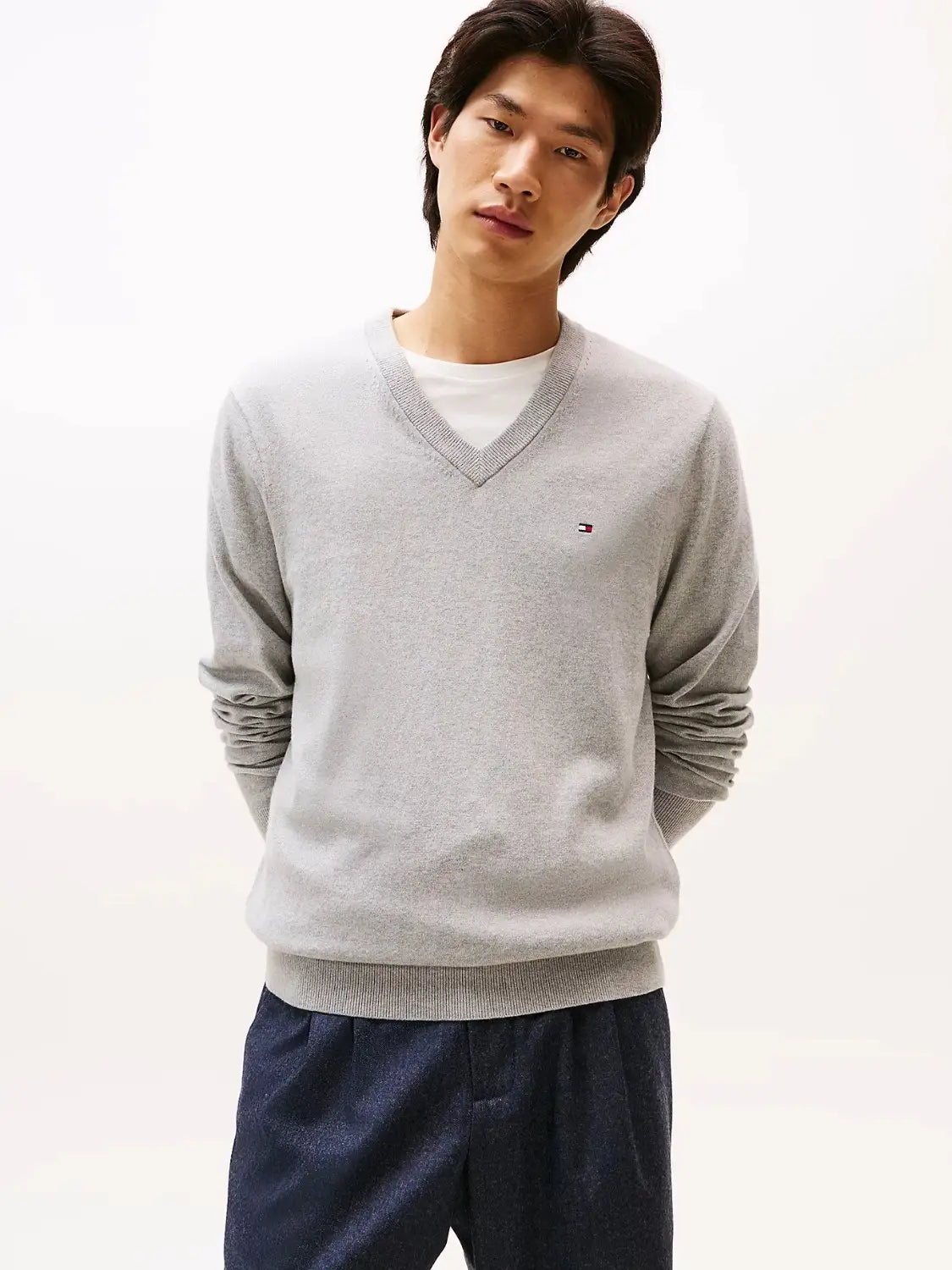 pull-tommy-hilfiger-gris-cachemire-homme-face