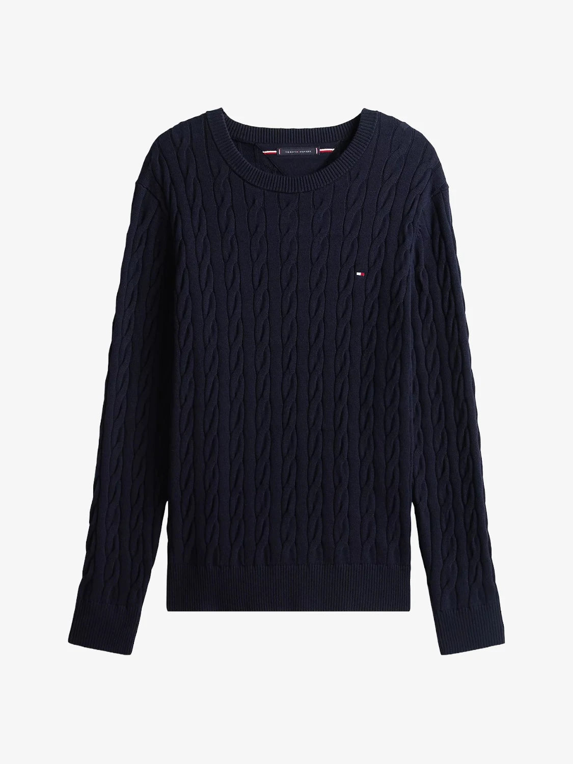 pull-tommy-hilfiger-marine-homme-MW0MW33132DW5-a-plat